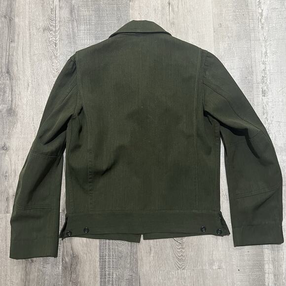 VTG 50s Ranger Gabcords Whipcord Park Service Green Gravenette Ricky Jacket S - Picture 2 of 7